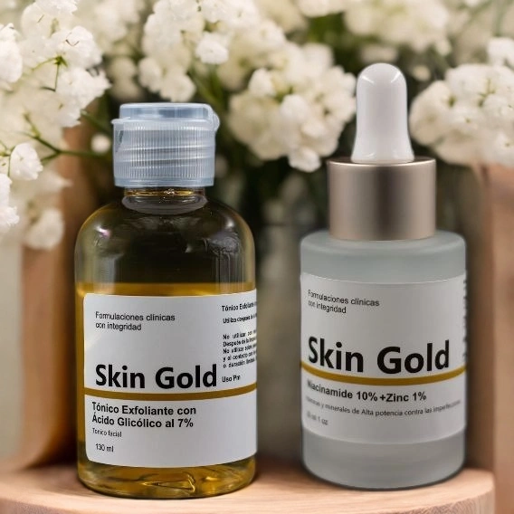 ACIDO GLICOLICO AL 7% + NIACINAMIDE AL 10% SKIN GOLD